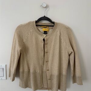 St. John Metallic Knit Sweater